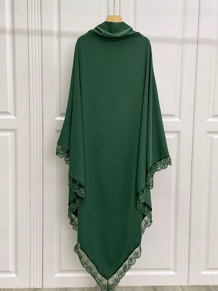 Lace Long Khimar Hijab